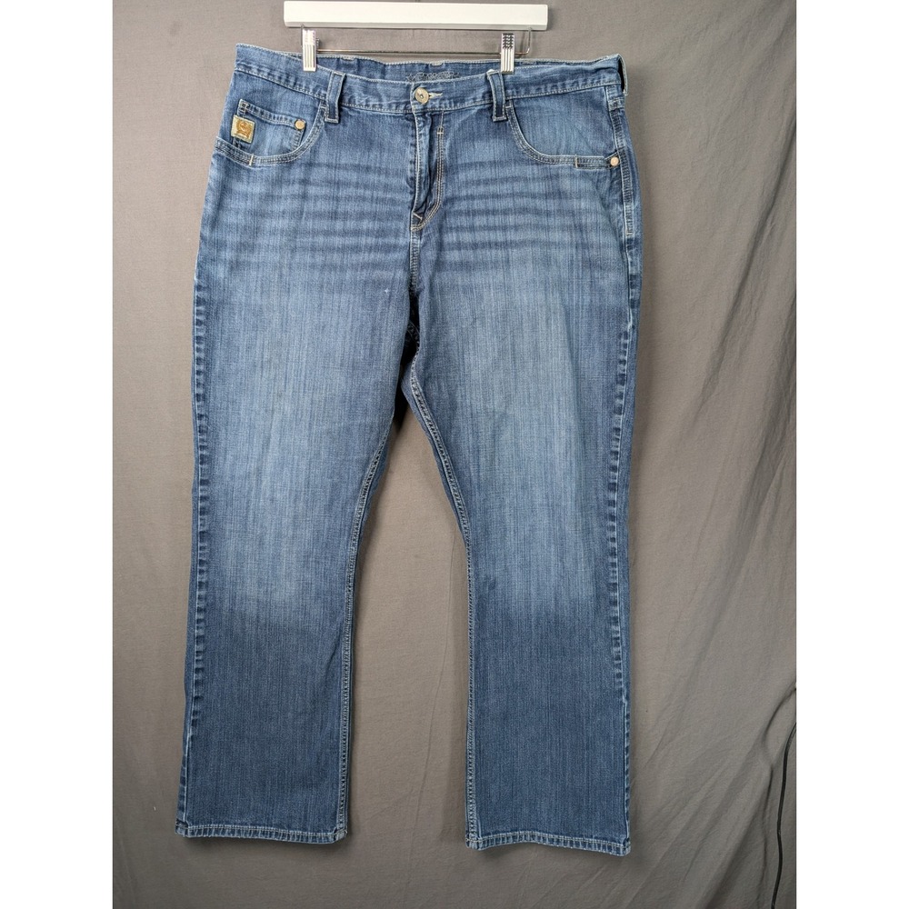 Cinch Carter 2.4 Mens Blue Denim Relaxed Fit Bootcut Jeans 42x34 MB71934005